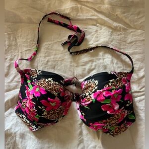Victoria's Secret Leopard and Floral push-up Bikini Top only 38c